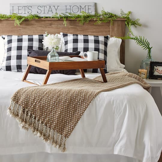 DII® Stone & White Textured Acrylic Throw